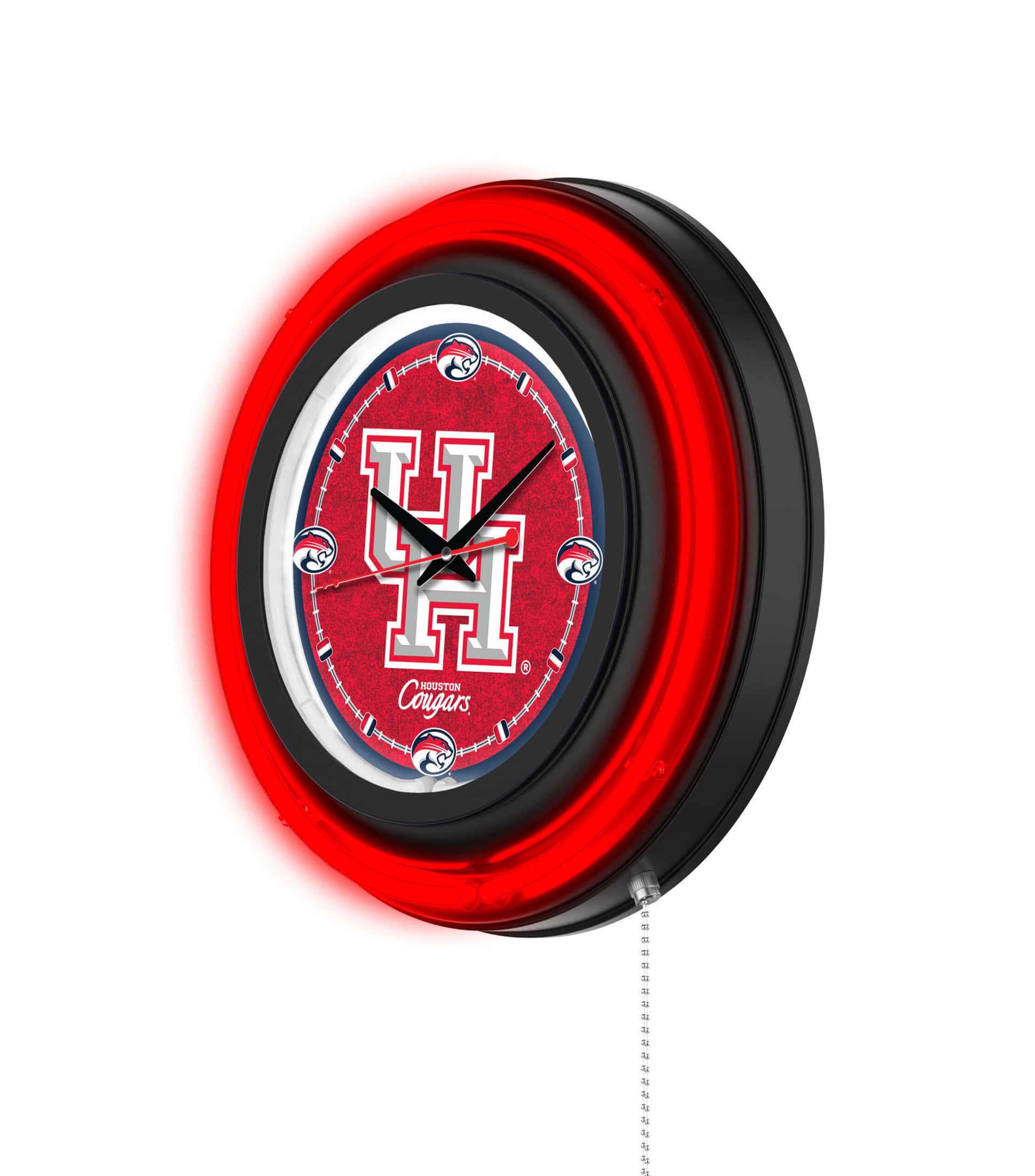 University of Houston 15-Inch Neon Logo Clock in Black 7 University of Houston 15-Inch Neon Logo Clock in Black