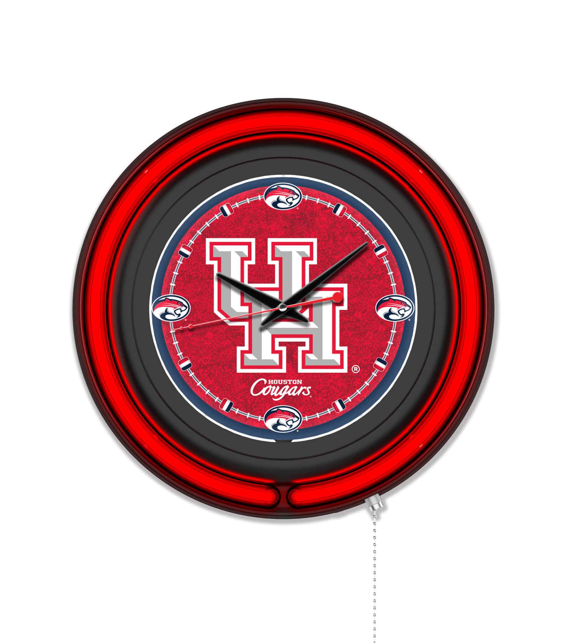 University of Houston 15-Inch Neon Logo Clock in Black 6 University of Houston 15-Inch Neon Logo Clock in Black
