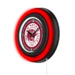 Indian Motorcycle 15-Inch Neon Logo Clock in Black