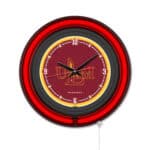 University of Louisiana at Monroe 15-Inch Neon Logo Clock in Black