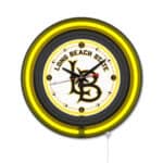 Long Beach State University 15-Inch Neon Logo Clock in Black 6 Long Beach State University 15-Inch Neon Logo Clock in Black