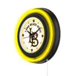 Long Beach State University 15-Inch Neon Logo Clock in Black 7 Long Beach State University 15-Inch Neon Logo Clock in Black