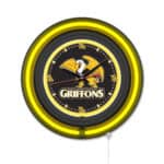 Missouri Western State University 15-Inch Neon Logo Clock in Black 6 Missouri Western State University 15-Inch Neon Logo Clock in Black