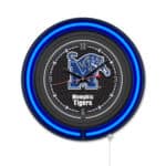 University of Memphis 15-Inch Neon Logo Clock in Black