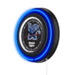 University of Memphis 15-Inch Neon Logo Clock in Black