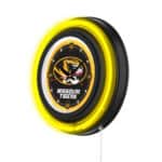 University of Missouri 15-Inch Neon Logo Clock in Black
