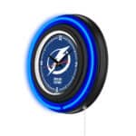 Tampa Bay Lightning 15-Inch Neon Logo Clock in Black 7 Tampa Bay Lightning 15-Inch Neon Logo Clock in Black