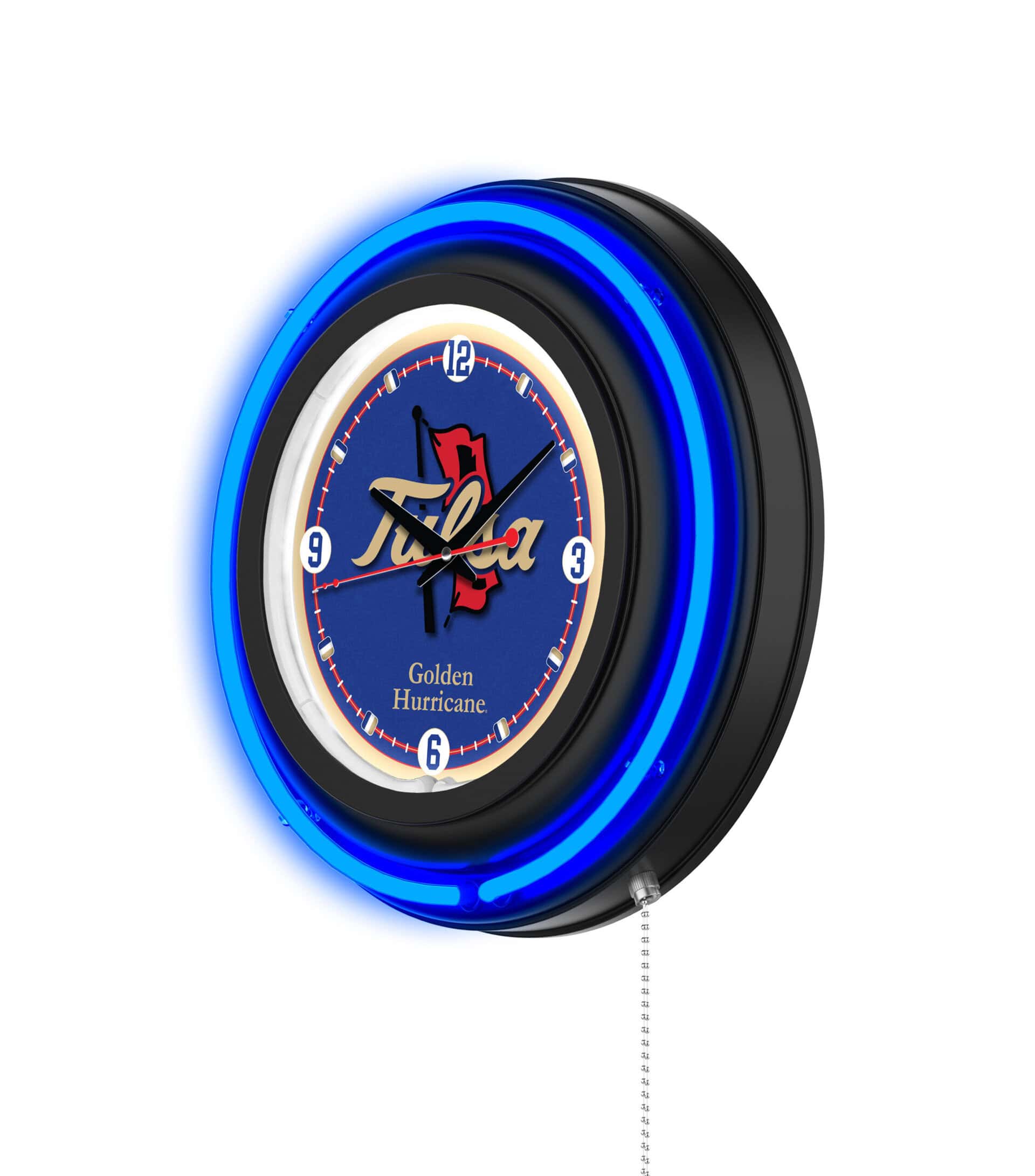 University of Tulsa 15-Inch Neon Logo Clock in Black 7 University of Tulsa 15-Inch Neon Logo Clock in Black