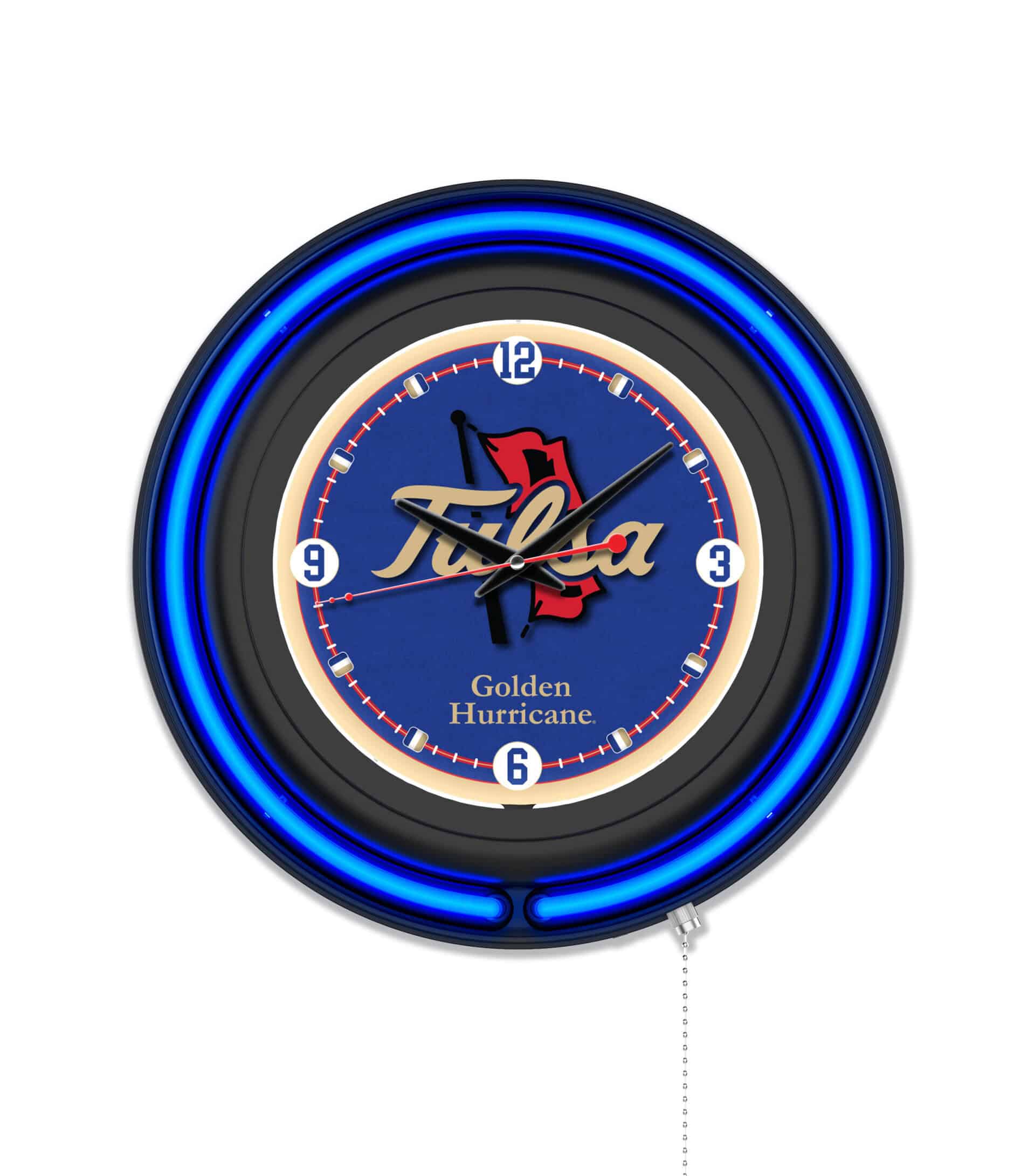 University of Tulsa 15-Inch Neon Logo Clock in Black 6 University of Tulsa 15-Inch Neon Logo Clock in Black