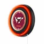 Virginia Tech University 15-Inch Neon Logo Clock in Black