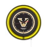 Vanderbilt University 15-Inch Neon Logo Clock in Black