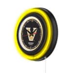 Vanderbilt University 15-Inch Neon Logo Clock in Black