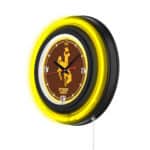 University of Wyoming 15-Inch Neon Logo Clock in Black 7 University of Wyoming 15-Inch Neon Logo Clock in Black