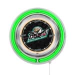 Bemidji State University 15-Inch Neon Logo Clock in Chrome 6 Bemidji State University 15-Inch Neon Logo Clock in Chrome
