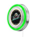 Bemidji State University 15-Inch Neon Logo Clock in Chrome 7 Bemidji State University 15-Inch Neon Logo Clock in Chrome