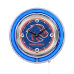 Boise State University 15-Inch Neon Logo Clock in Chrome 6 Boise State University 15-Inch Neon Logo Clock in Chrome