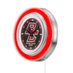Boston College 15-Inch Neon Logo Clock in Chrome 7 Boston College 15-Inch Neon Logo Clock in Chrome