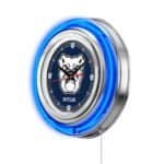 Butler University 15-Inch Neon Logo Clock in Chrome 7 Butler University 15-Inch Neon Logo Clock in Chrome