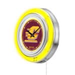 Central Michigan University 15-Inch Neon Logo Clock in Chrome 7 Central Michigan University 15-Inch Neon Logo Clock in Chrome