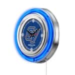 Grand Valley State University 15-Inch Neon Logo Clock in Chrome