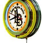 Long Beach State University 15-Inch Neon Logo Clock in Chrome 7 Long Beach State University 15-Inch Neon Logo Clock in Chrome