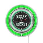 University of North Dakota (Hockey) 15-Inch Neon Logo Clock in Chrome