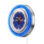 University of Tulsa 15-Inch Neon Logo Clock in Chrome 7 University of Tulsa 15-Inch Neon Logo Clock in Chrome
