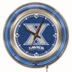 Xavier 15-Inch Neon Logo Clock in Chrome 6 Xavier 15-Inch Neon Logo Clock in Chrome