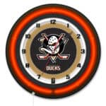 Anaheim Ducks 19-Inch Double Neon Wall Clock in Black 6 Anaheim Ducks 19-Inch Double Neon Wall Clock in Black