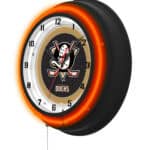Anaheim Ducks 19-Inch Double Neon Wall Clock in Black 7 Anaheim Ducks 19-Inch Double Neon Wall Clock in Black