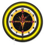 Arizona State University (Pitchfork) 19-Inch Neon Logo Clock in Black 6 Arizona State University (Pitchfork) 19-Inch Neon Logo Clock in Black