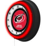 Carolina Hurricanes 19-Inch Double Neon Wall Clock in Black 7 Carolina Hurricanes 19-Inch Double Neon Wall Clock in Black