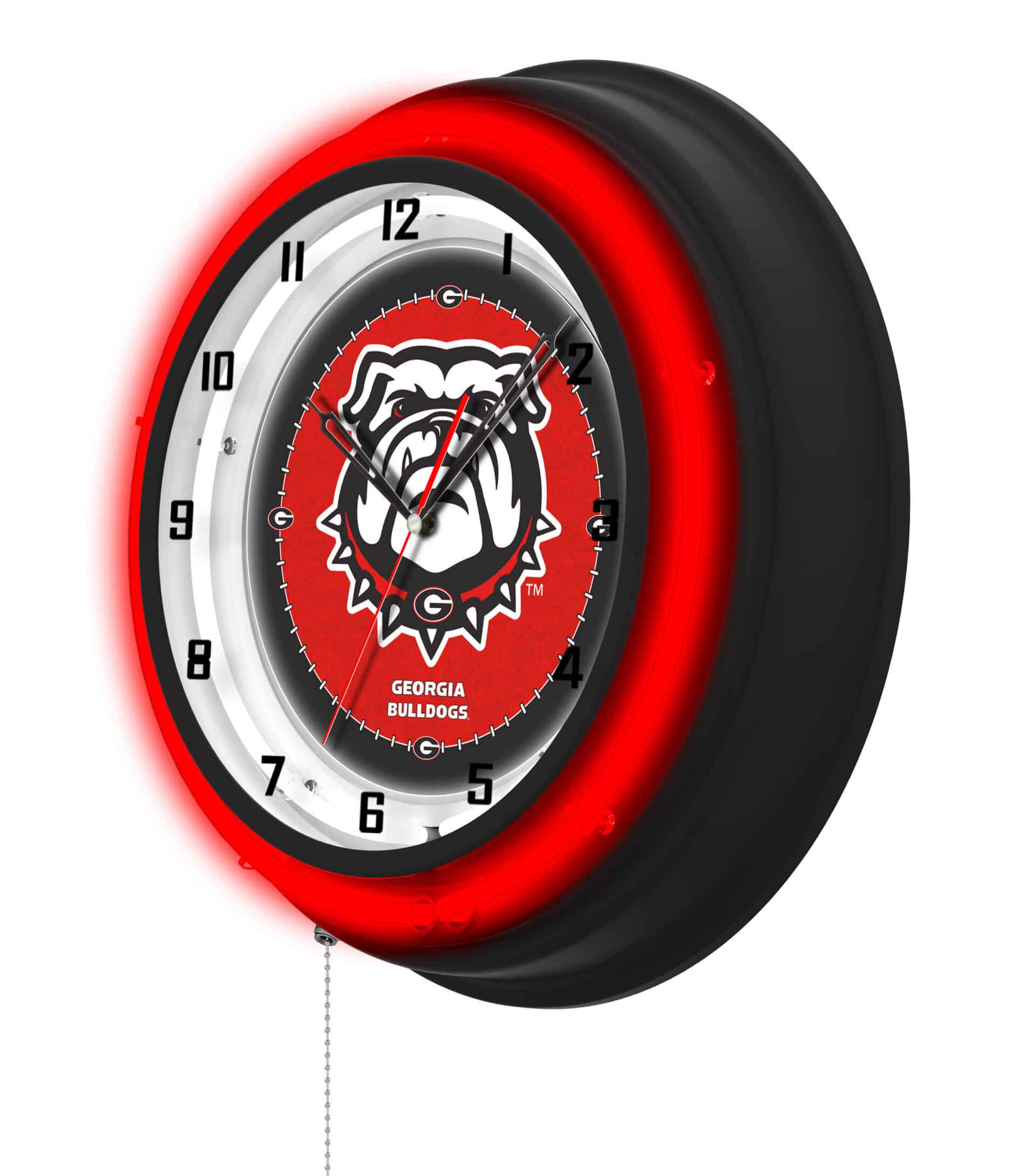 University of Georgia (Bulldog) 19-Inch Neon Logo Clock in Black 7 University of Georgia (Bulldog) 19-Inch Neon Logo Clock in Black
