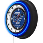 Grand Valley State University 19-Inch Neon Logo Clock in Black