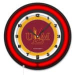 University of Louisiana at Monroe 19-Inch Neon Logo Clock in Black