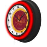 University of Louisiana at Monroe 19-Inch Neon Logo Clock in Black