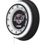 Los Angeles Kings 19-Inch Double Neon Wall Clock in Black