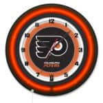 Philadelphia Flyers 19-Inch Double Neon Wall Clock in Black 6 Philadelphia Flyers 19-Inch Double Neon Wall Clock in Black