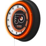 Philadelphia Flyers 19-Inch Double Neon Wall Clock in Black 7 Philadelphia Flyers 19-Inch Double Neon Wall Clock in Black