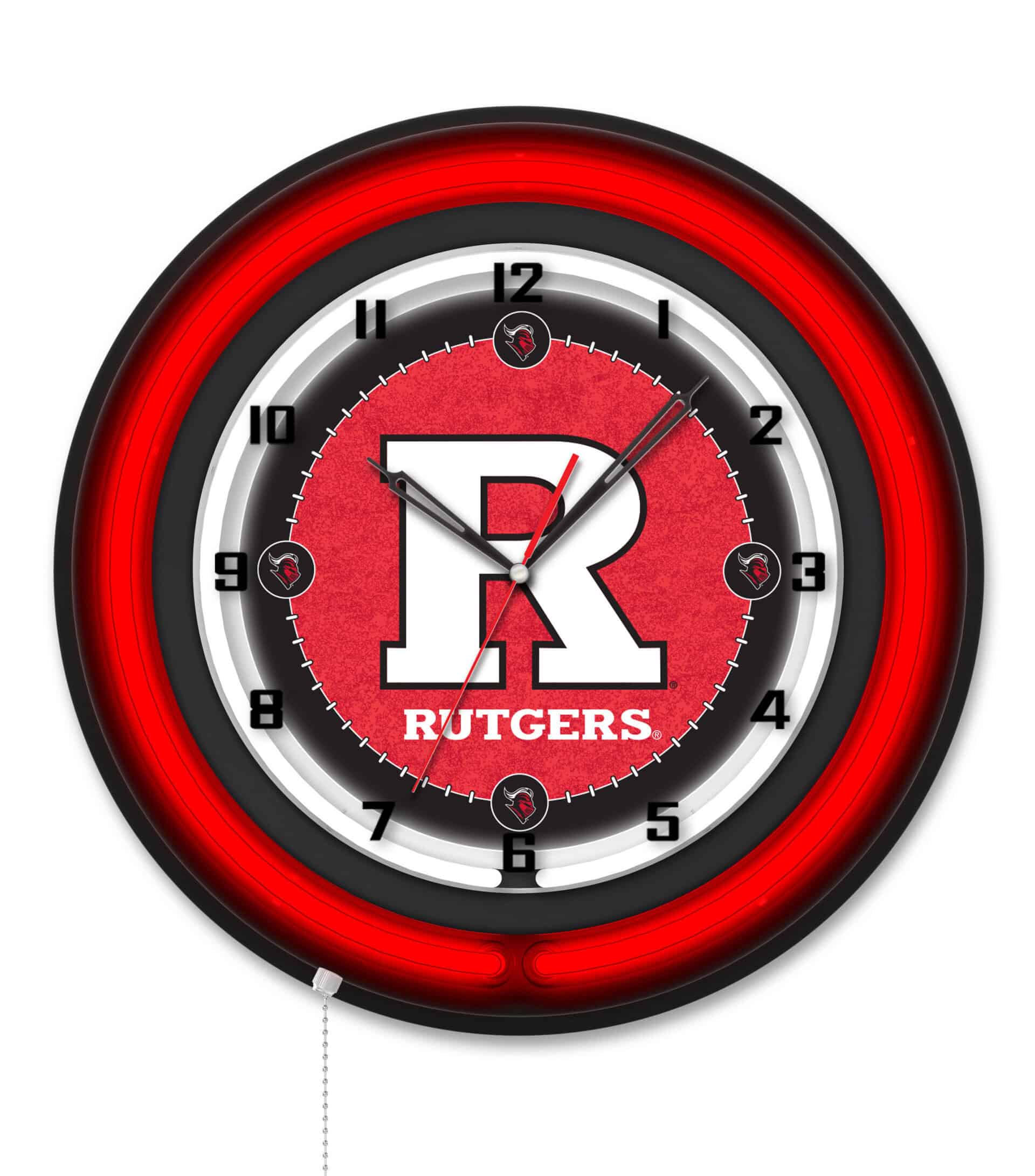 Rutgers 19-Inch Neon Logo Clock in Black 6 Rutgers 19-Inch Neon Logo Clock in Black