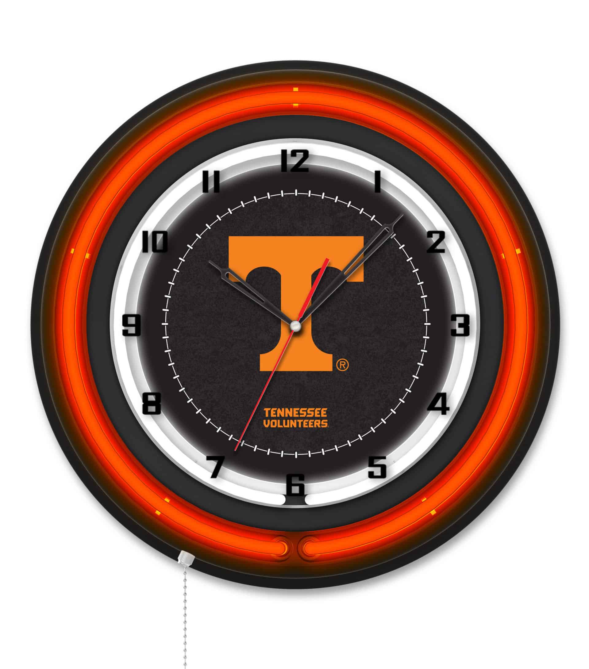 University of Tennessee 19-Inch Neon Logo Clock in Black 6 University of Tennessee 19-Inch Neon Logo Clock in Black
