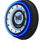Utah Hockey Club 19-Inch Double Neon Wall Clock in Black 7 Utah Hockey Club 19-Inch Double Neon Wall Clock in Black