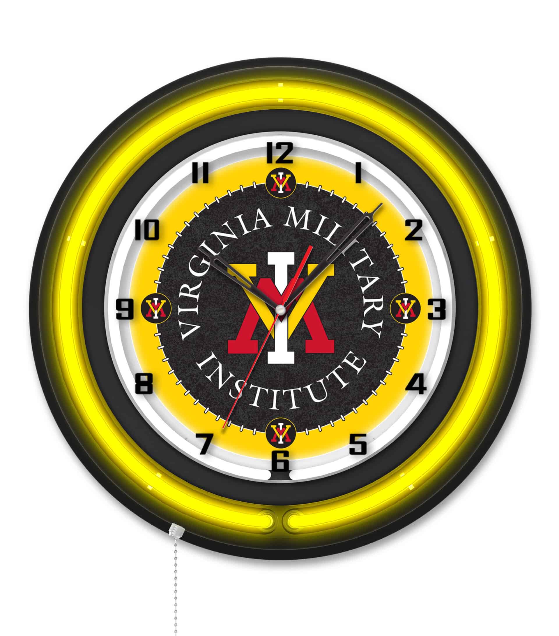 Virginia Military Institute 19-Inch Neon Logo Clock in Black 6 Virginia Military Institute 19-Inch Neon Logo Clock in Black