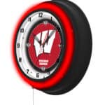University of Wisconsin (W) 19-Inch Neon Logo Clock in Black 7 University of Wisconsin (W) 19-Inch Neon Logo Clock in Black