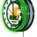 Kentucky State University 19-Inch Neon Logo Clock in Chrome 7 Kentucky State University 19-Inch Neon Logo Clock in Chrome