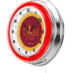 University of Louisiana at Monroe 19-Inch Neon Logo Clock in Chrome