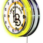 Long Beach State University 19-Inch Neon Logo Clock in Chrome 7 Long Beach State University 19-Inch Neon Logo Clock in Chrome