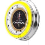 Vegas Golden Knights - 2023 Stanley Cup 19-Inch Neon Logo Clock in Chrome 7 Vegas Golden Knights - 2023 Stanley Cup 19-Inch Neon Logo Clock in Chrome