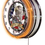 Live to Ride 19-Inch Neon Logo Clock in Chrome 7 Live to Ride 19-Inch Neon Logo Clock in Chrome