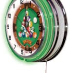 Rack Em 19-Inch Neon Logo Clock in Chrome 7 Rack Em 19-Inch Neon Logo Clock in Chrome